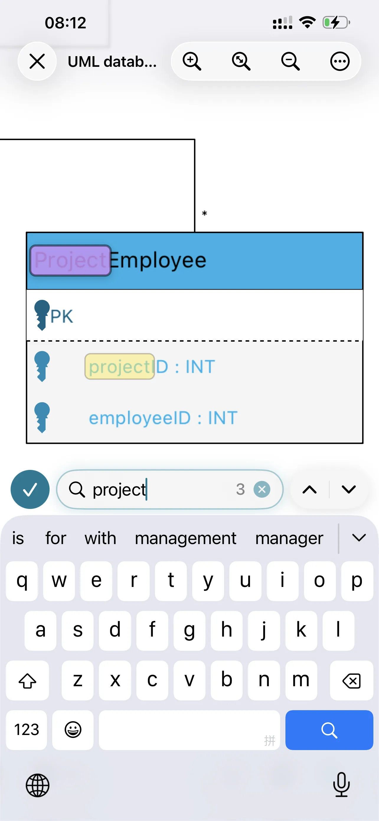 Viewra VSDX text search results.