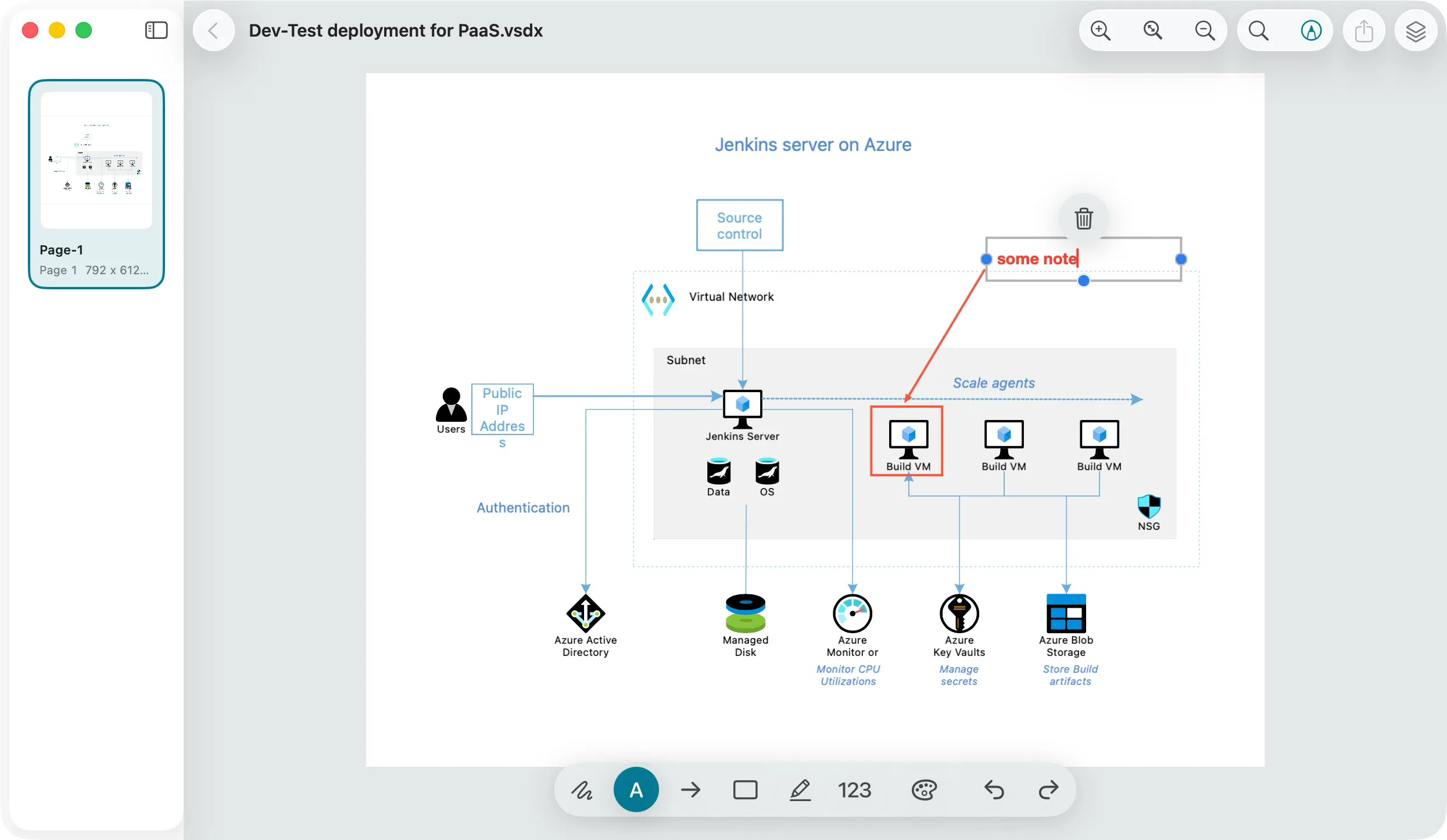 Viewra VSDX displaying a Visio file.