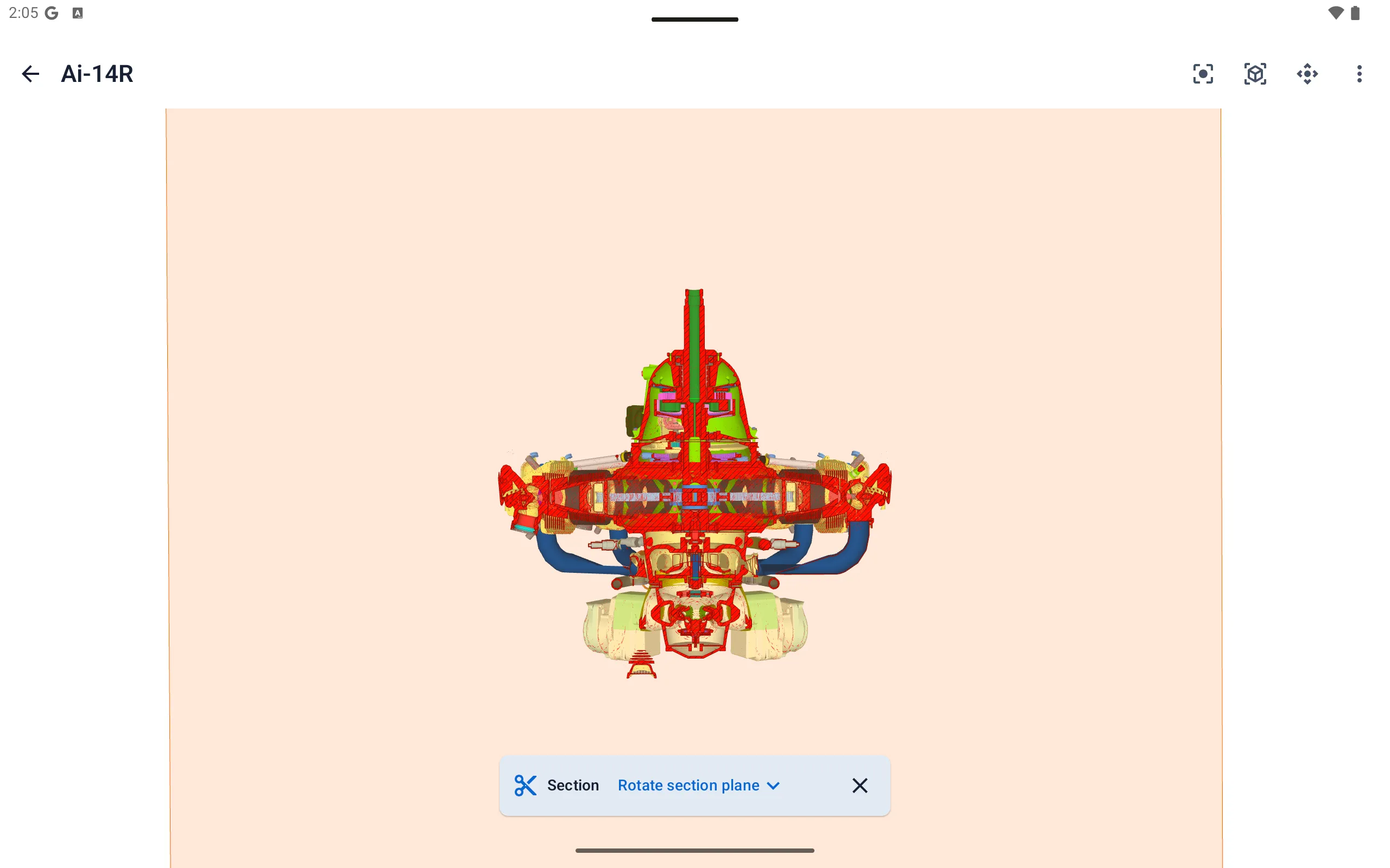 Viewra 3D model tree controls.